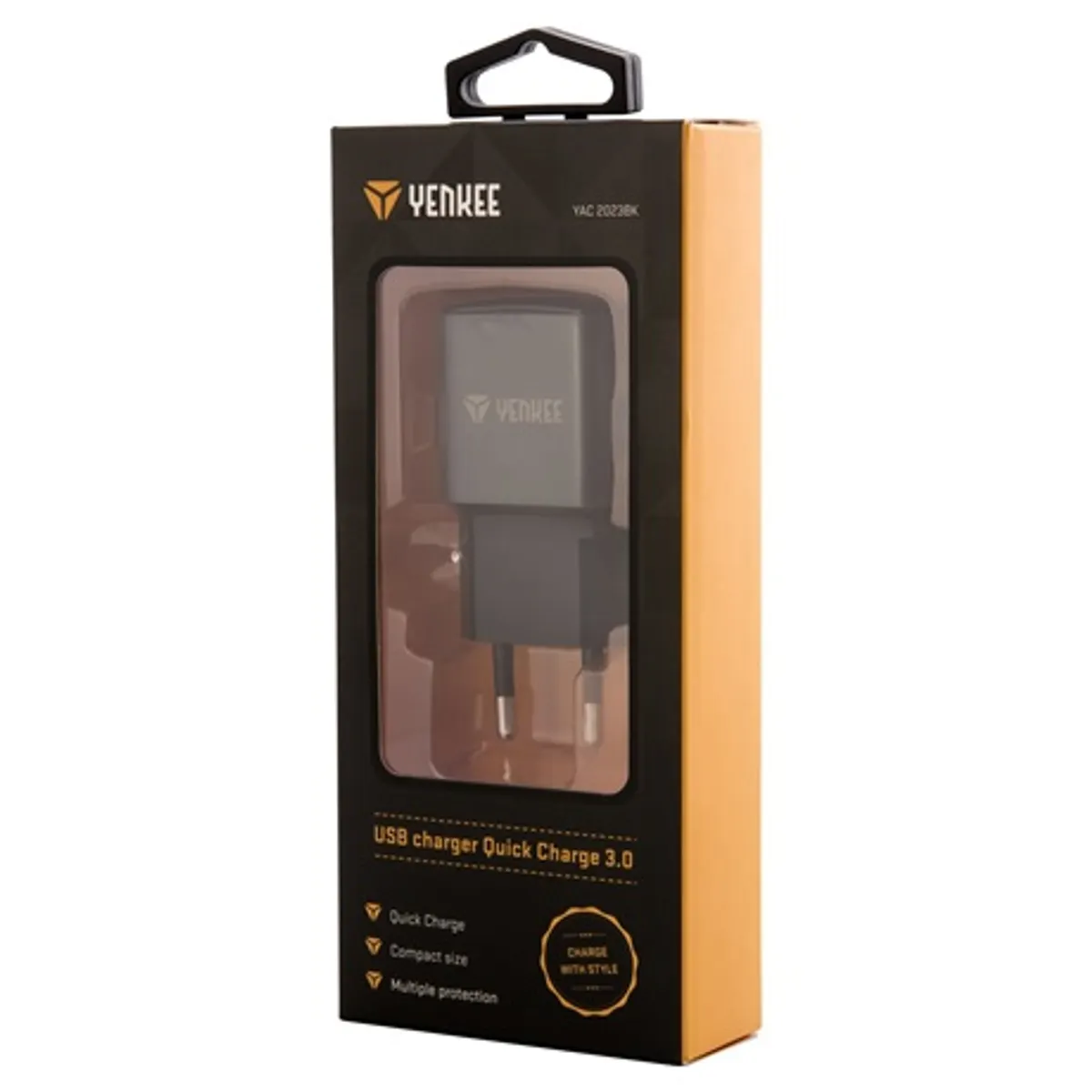 Yenkee YAC 2023BK gyorstöltő 18 W bemenet 100-240 V usb kimenet 3,6-6,5 V 3 A 6,5-9 V 2 A 9-12 V 1,5 A #3