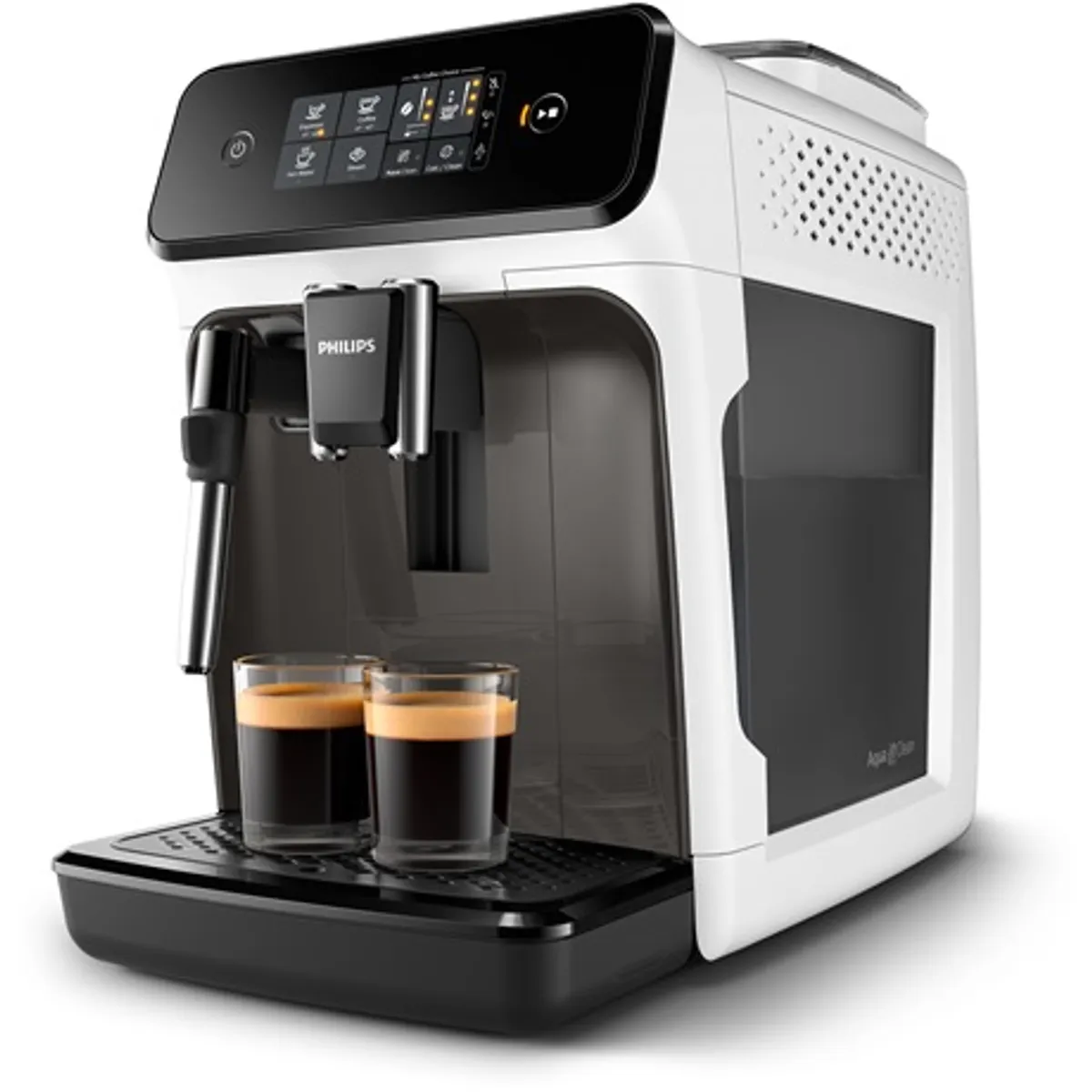 Philips EP1223/00 Series 1200 automata kávéfőző tejhabosítóval kerámia őrlőbetétek AquaClean #1