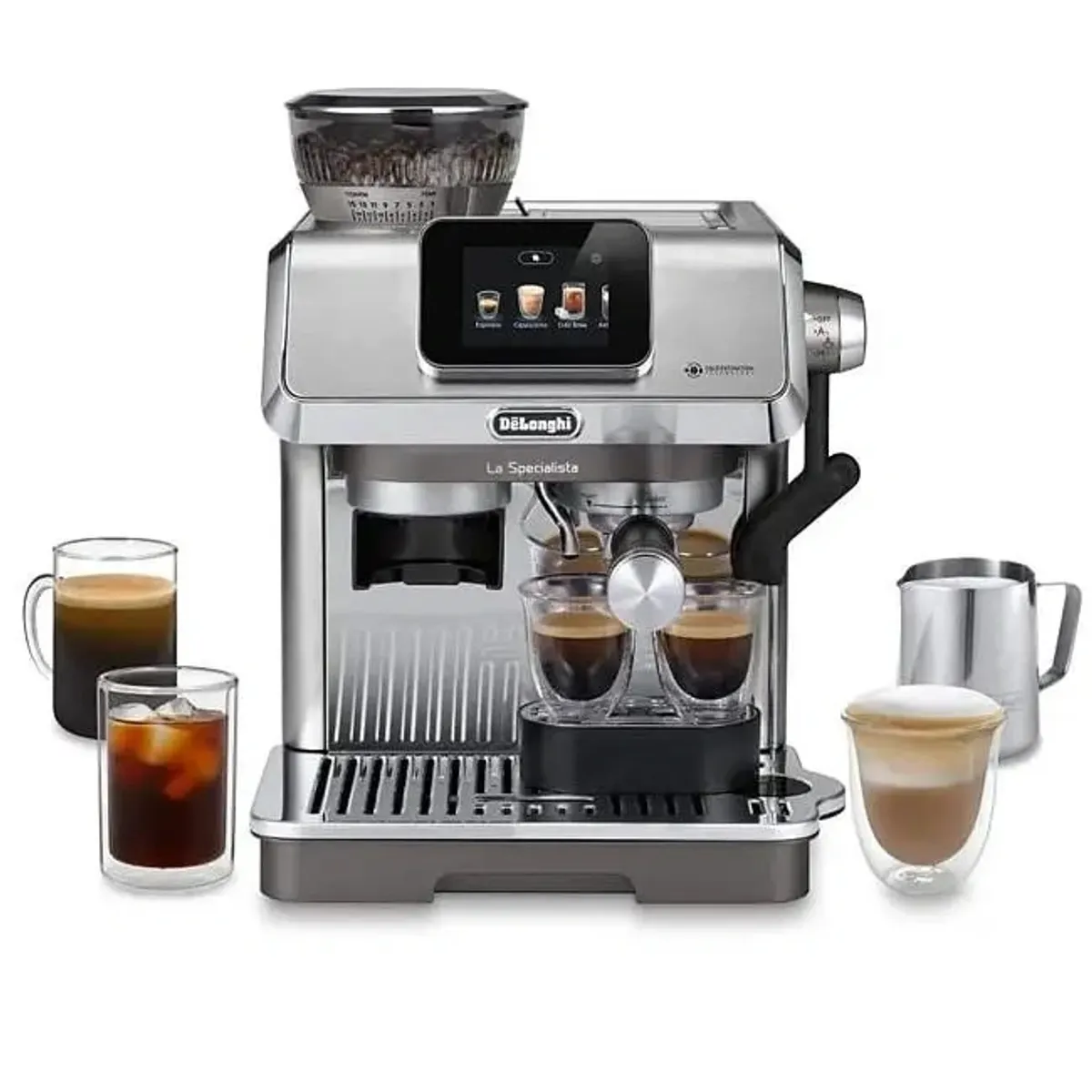 Delonghi EC9455.M La Specialista Touch 15 őrlés beállítás 4 hőmérséklet profil hideg aromakivonó technológia Bean Adapt automata gőzkarr #1