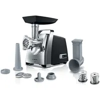 Bosch MFW67440 húsdaráló ProPower 2000 W 3,5 kg per perc tárcsa 3 4,8 8 kolbásztöltő kebbe készítő reszelő korong króm fekete #1