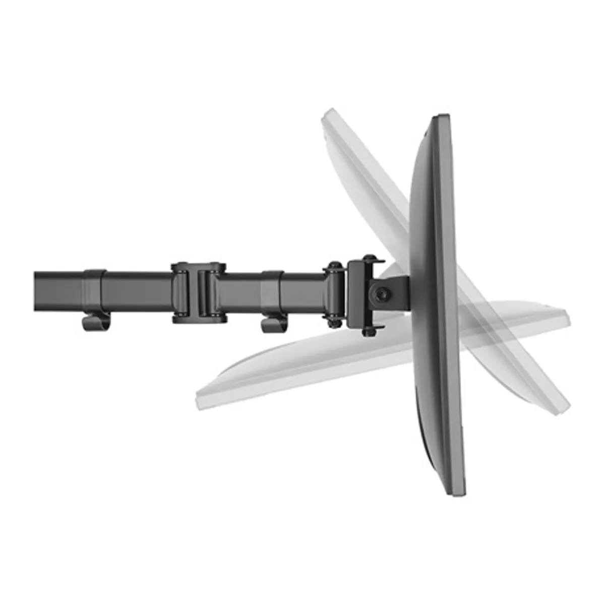 Stell SOS 1010 monitortartó 8 kg 13-27" VESA 75x75 100x100 -45° ±90° fekete #9
