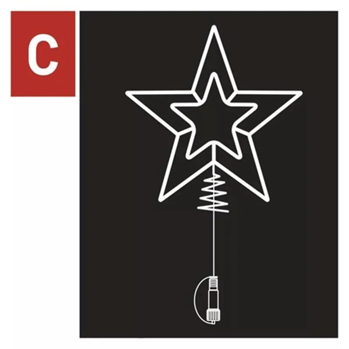 Emos D1ZW01 connect csillag 30 LED meleg fehér 28,5 x 25,5 cm kültéri és beltéri IP44 30 V DC max 4 W fém 2 év #4