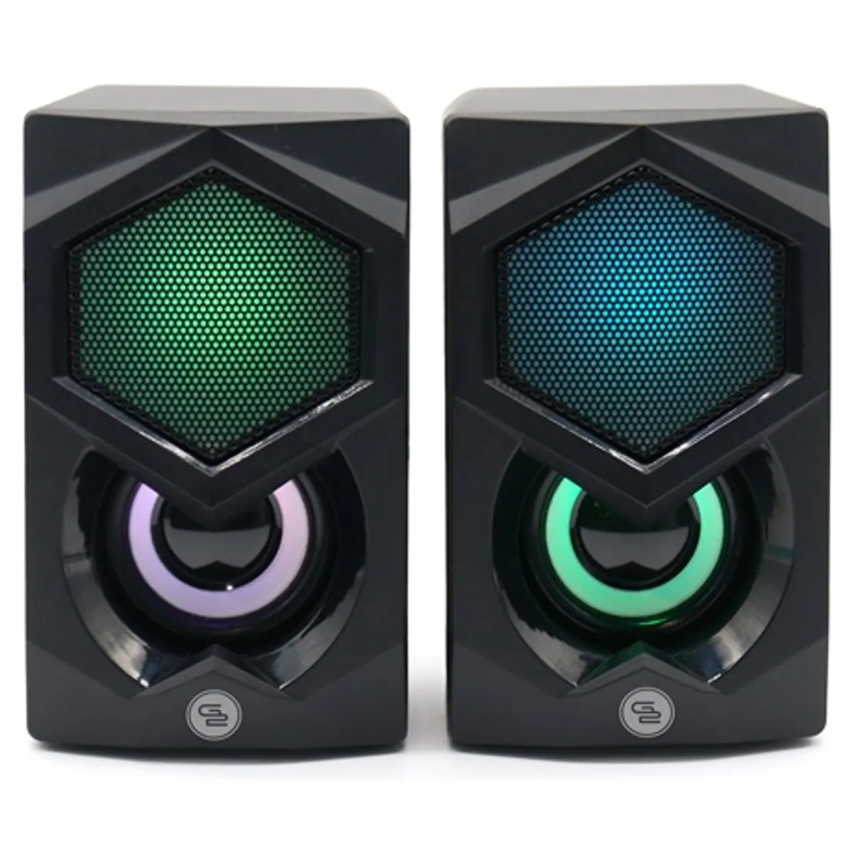 Gogen PSU104 pc hangszóró 2x3 W 200 Hz-16 kHz rgb 3,5 mm bemenet USB 5V-1A 72x82x120 mm #4