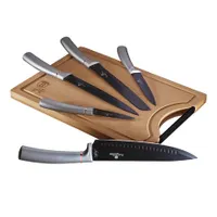 Berlinger Haus BH/2556 6 részes késkészlet bambusz vágódeszkával rozsdamentes acél kések tapadásmentes bevonattal ergonómikus fogantyú #1