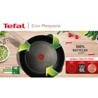 Tefal G2540453 Eco-Respect serpenyő 24 cm újrahasznosított alumínium Titanium tapadásmentes Thermo-Spot indukciós kompatibilis sütőben 175C-ig #2