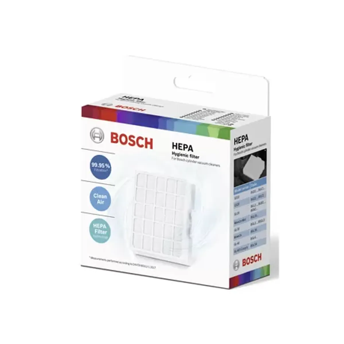 Bosch BBZ156HF hepa higiéniai szűrő 99,95 százalékos szűrés mosható #1