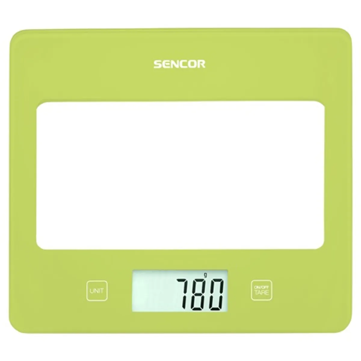 Sencor SKS 5031GR Konyhai mérleg ultra vékony 16 mm, LCD 55x25 mm, tare, edzett üveg, 1 g-5 kg, automatikus kikapcsolás #1