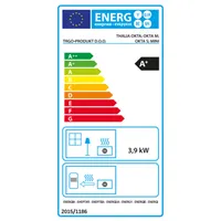 Warnex THALIA OKTA kandalló szabadonálló 3.9 kW piros 120 mm füstcső 396x850x375 mm #6