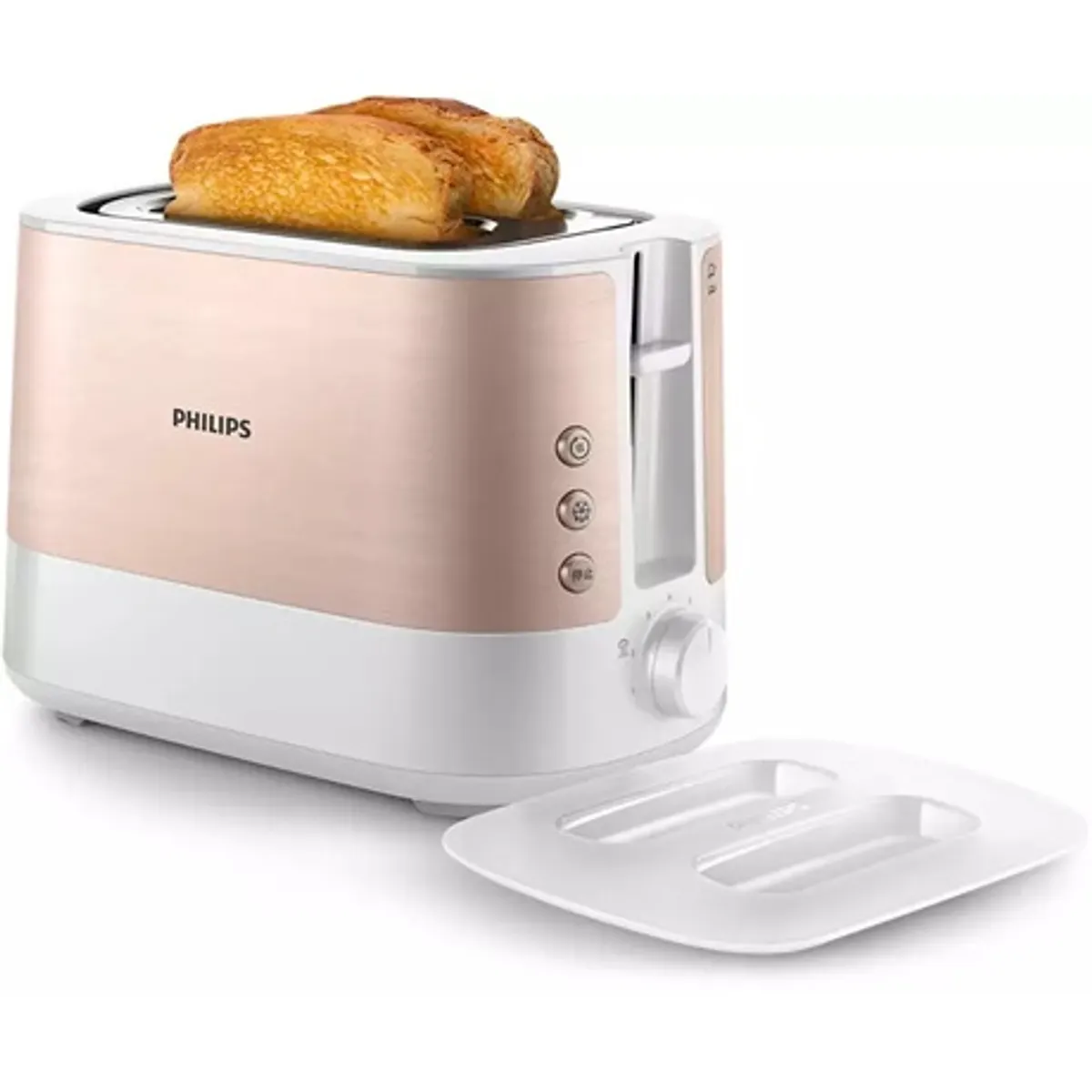 Philips HD2638/11 Viva Collection kenyérpirító extra széles nyílás 7 pirítási fokozat automatikus kikapcsolás kiolvasztás zsemlemelegítő #8