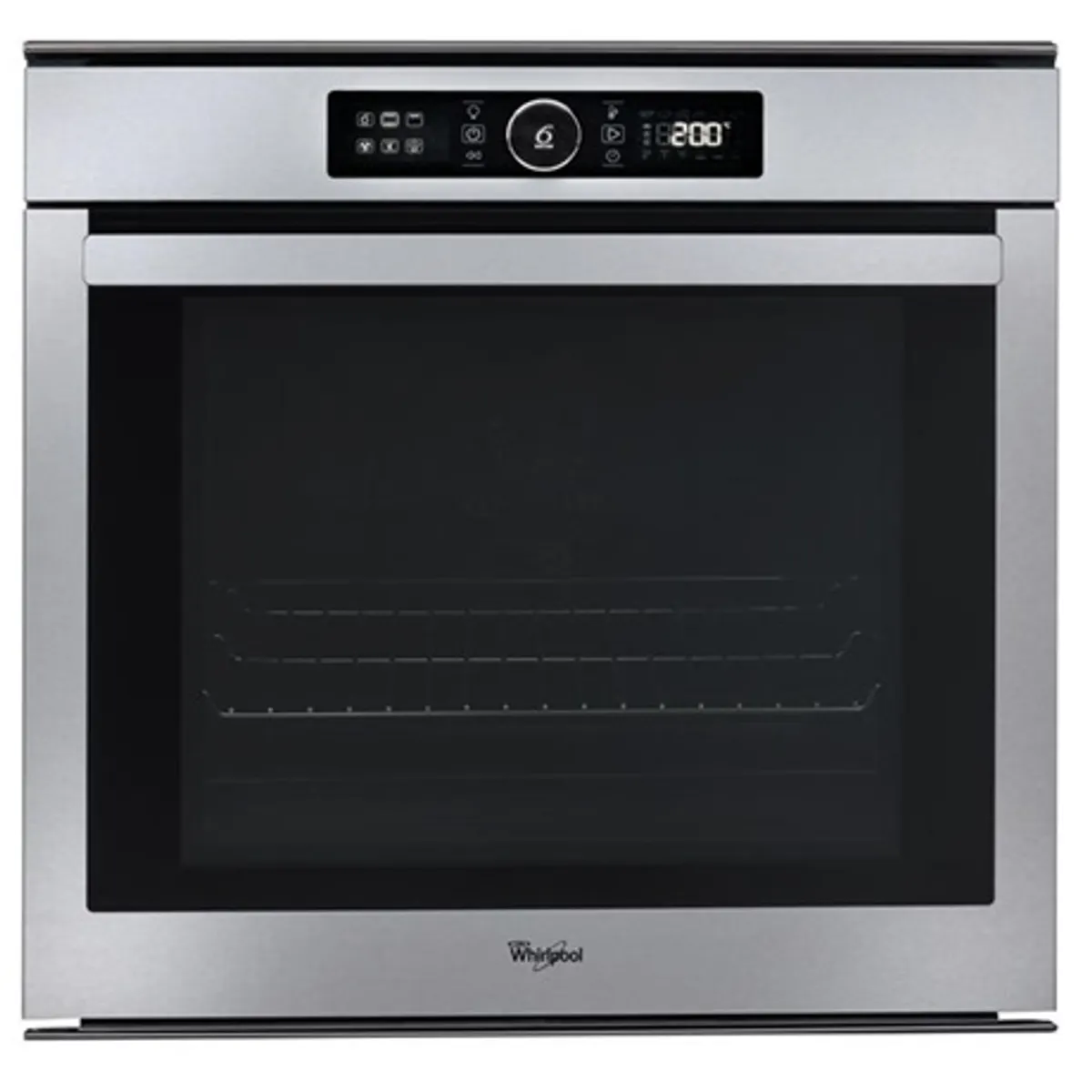 Whirlpool AKZM 8480 IX Sütő beépíthető elektromos 73 l 6 érzék sütőfunkciók pirolitikus tisztítás 4 rétegű üvegezésű ajtó 2 szintű teleszkópos sín #1