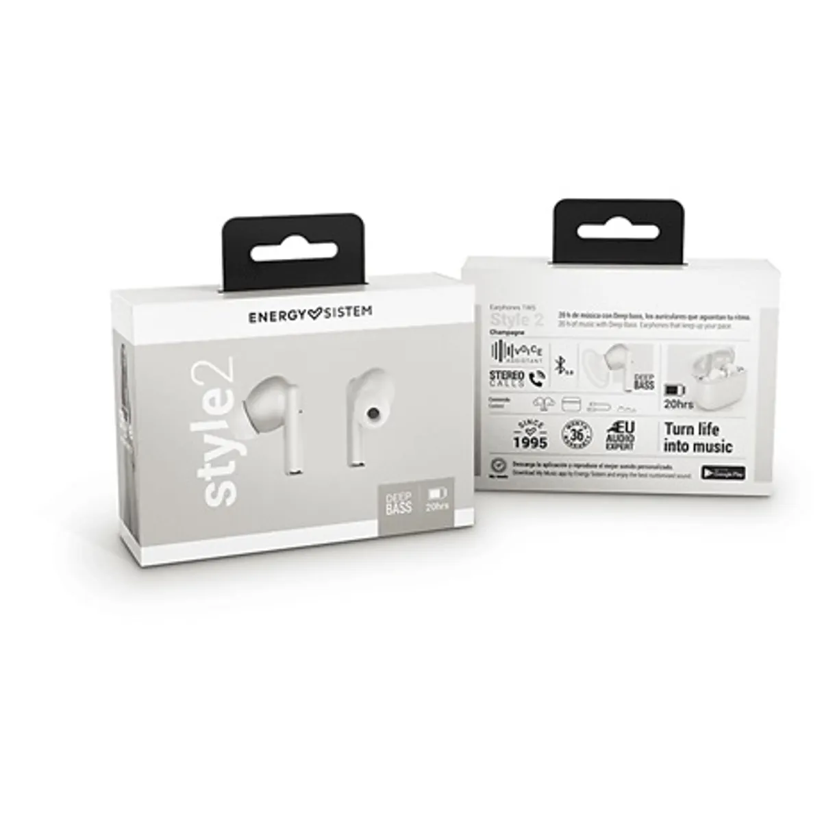Energy Sistem EN 453160 Style 2 champagne true wireless 8 mm bluetooth 5.x 20 Hz-20 kHz 20 m USB-C in-ear mikrofonnal 5 óra lejátszás #5