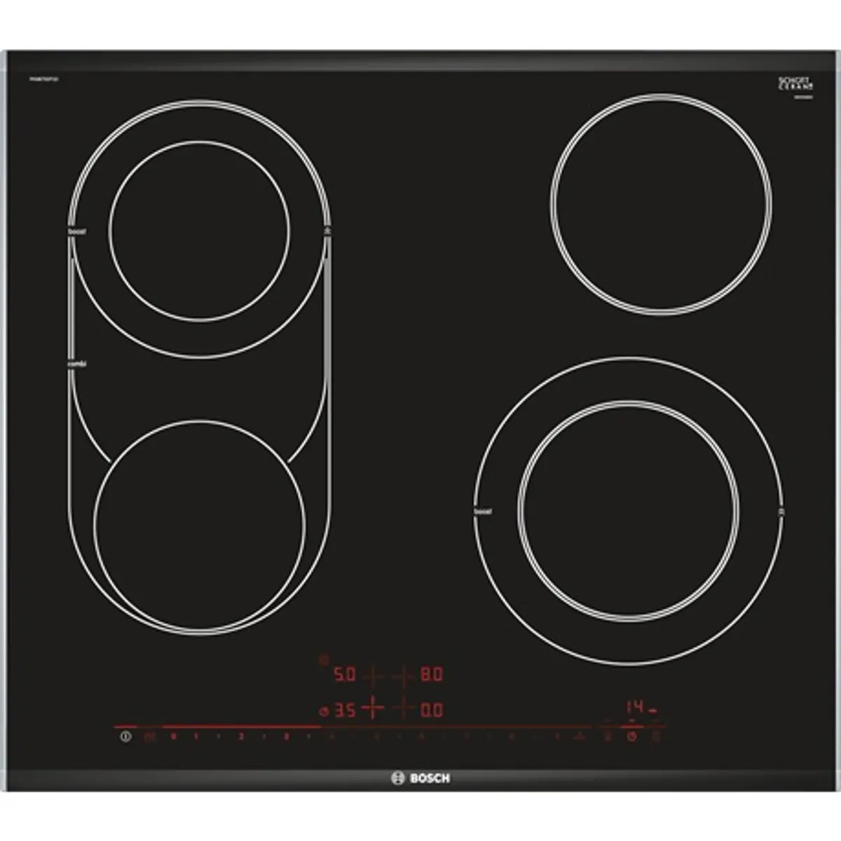 Bosch PKM675DP1D beépíthető kerámia főzőlap 21 cm bővíthető zóna DirectSelect Premium PowerBoost #1