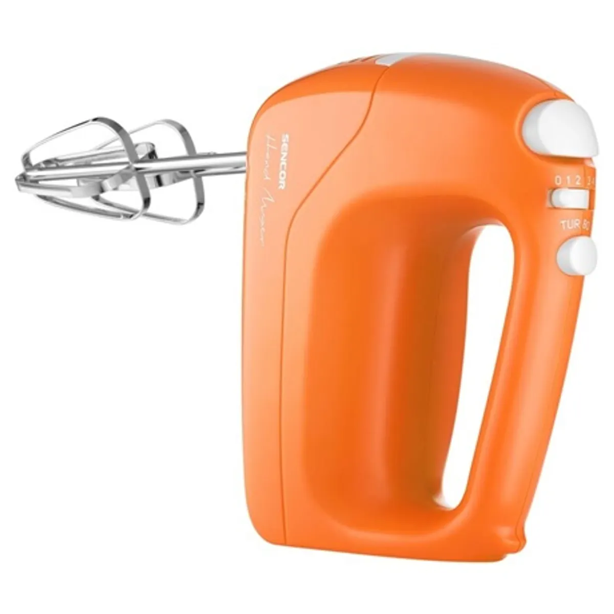Sencor SHM 5403OR Kézi mixer 200 W 5 sebességfokozat Turbo rozsdamentes acél habverő és dagasztókar #3