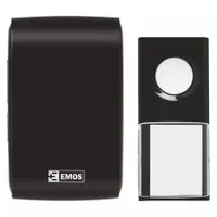 Emos P5727 vezeték nélküli csengő 433 MHz 150 m 36 dallam 85 dB automatikus párosítás IP44 230 V AC 1x CR2032 #1