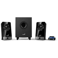 Genius SW-G2.1 300X 2.1 hangfal szett 4" sub 2x2.6" szatellit RMS 10W 25Hz-200kHz; 200Hz-18kHz bemenet 3.5mm