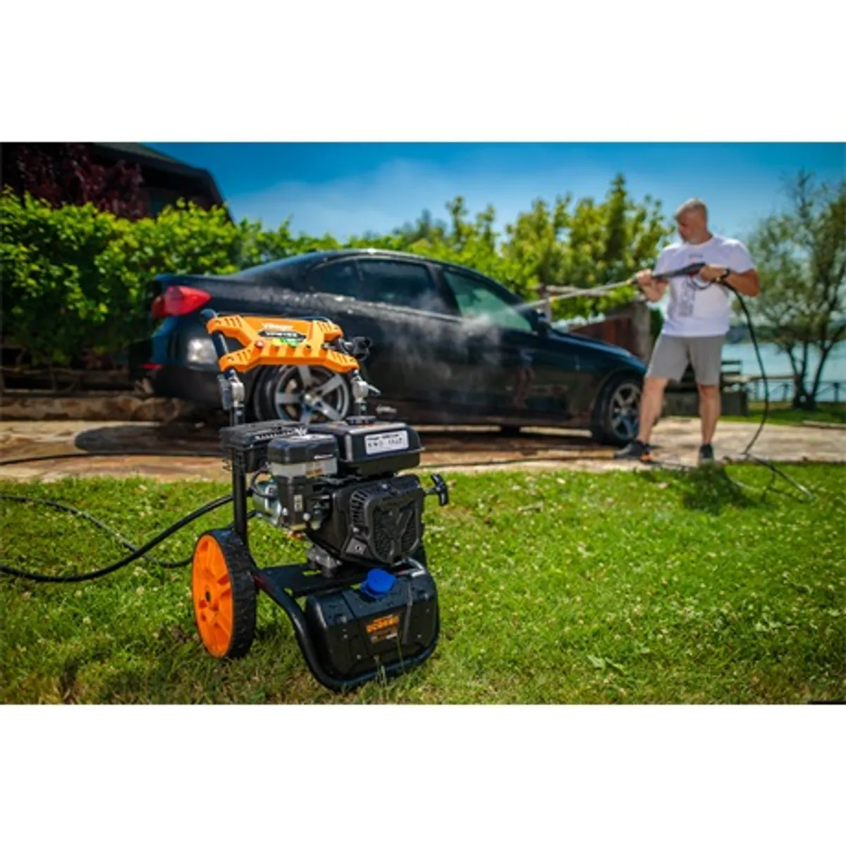 Villager VPW 195 Orange edition VGR 250 H 212 cm3 4.1 kW 186 bar 570 liter óránként 10 m #3