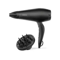BaByliss D215DE hajszárító 2200W kerámia DC motor 2 fokozat hideglevegő 1,8m kábel diffúzor 13cm szűkítő 18x75mm #1