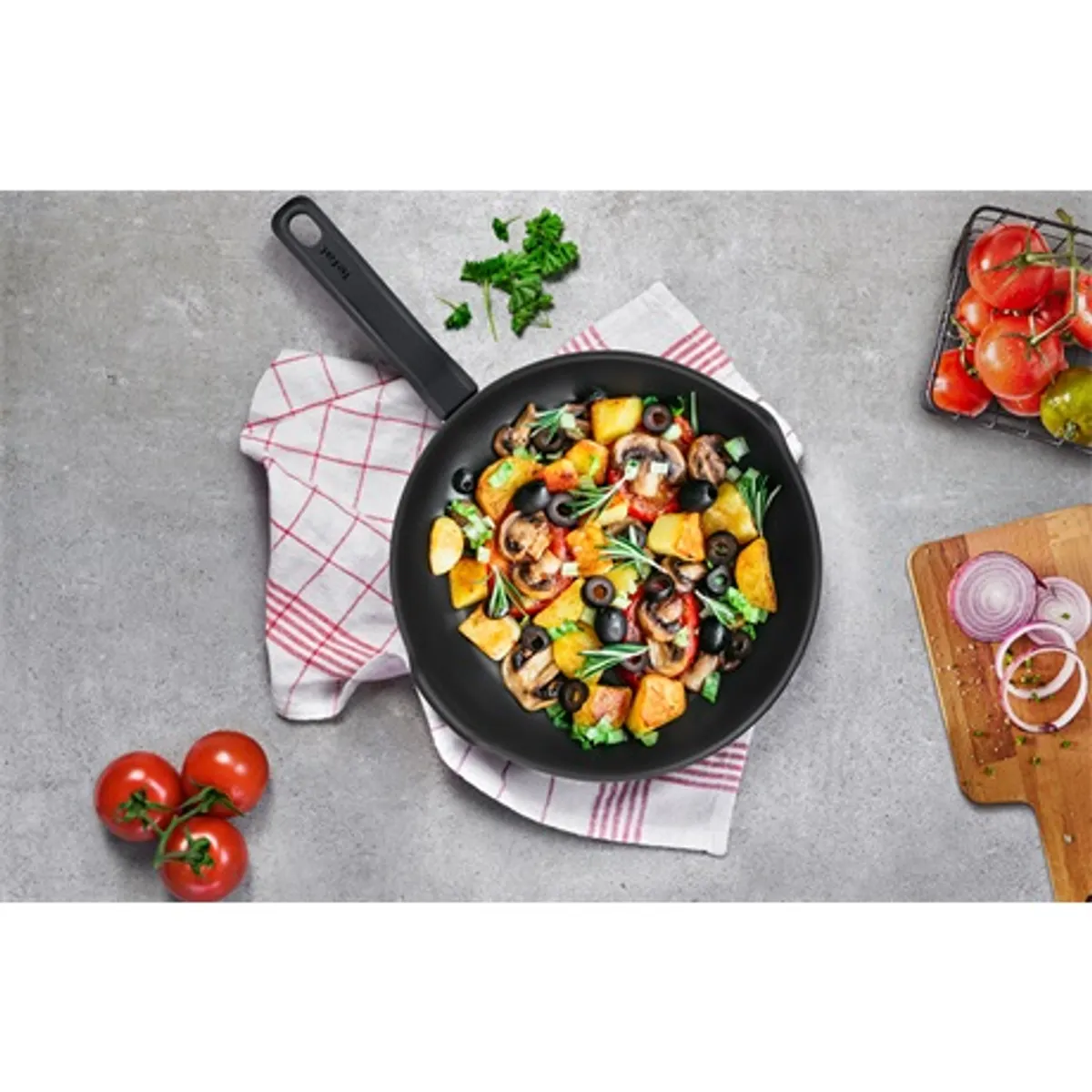Tefal G2707772 serpenyő 26 cm alumínium szürke tapadásmentes sütőben 175C-ig indukciós kompatibilis #4