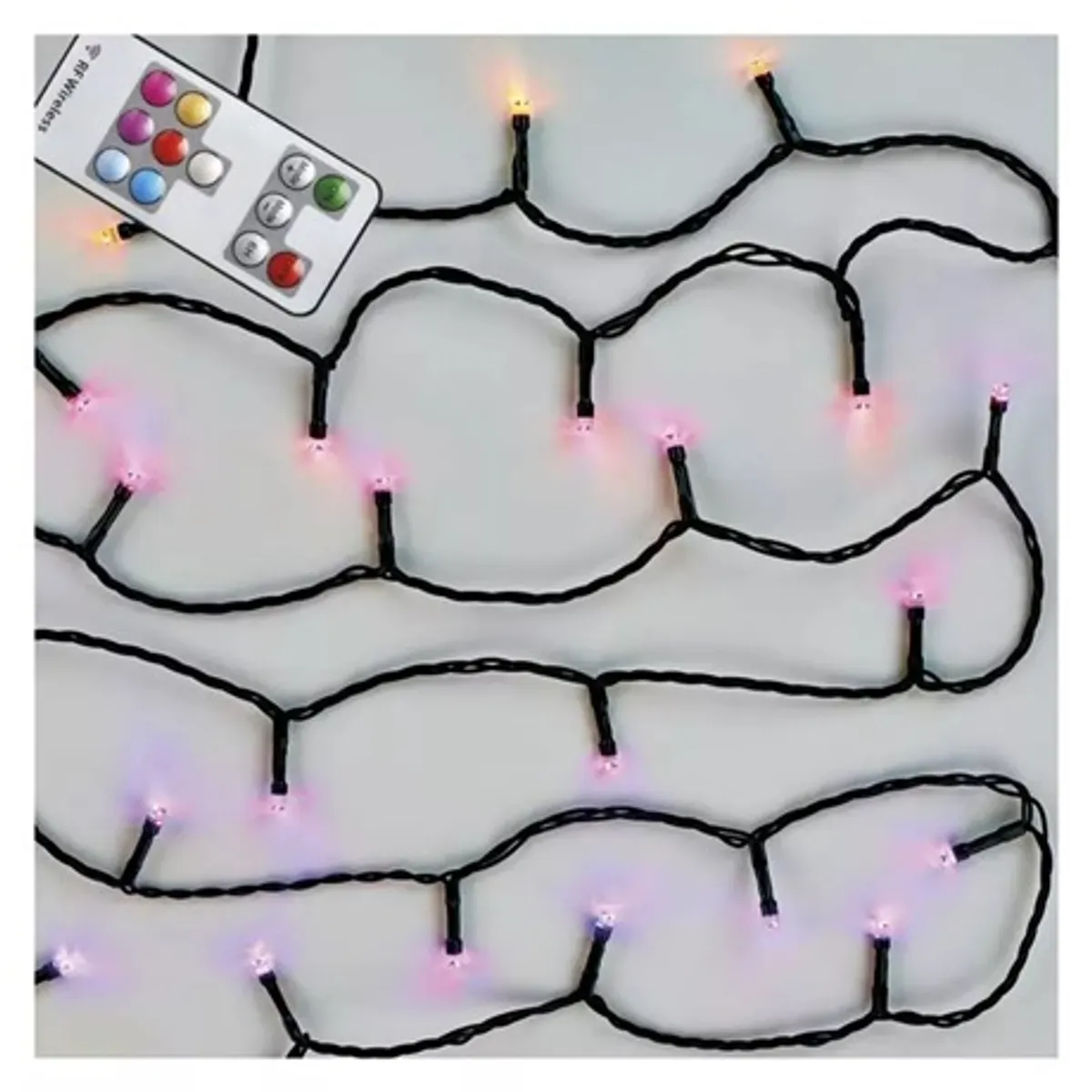 Emos D4AA02 LED karácsonyi fényfüzér 10 m RGB 96 LED 72 módok kültéri és beltéri időzítő távvezérlő IP44 230 V AC garancia 2 év #2