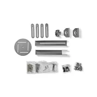 Nedis PJWM100GY fali projektor konzol 4 karos max teherbírás 10 kg forgatható 360 fok dönthető 90 fok furatok távolsága 185-327 mm acél ezüst #4