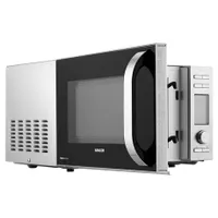 Sencor SMW 6020SS Mikrohullámú sütő 20 L, 700 W mikró, 900 W grill, 9 program, LED panel, rozsdamentes külső, zománcozott belső, 245 mm forgótányér #2