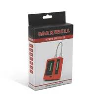 Maxwell-Digital 25340 Kábelteszter RJ11 RJ12 RJ45 folytonossági teszt zárlatvizsgálat vezető ér sorrendvizsgálat lassú és gyors teszt #4