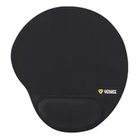 Yenkee YPM 4000BK Egérpad zselés csuklótámasz csúszásmentes alsó felület mikroszerkezetű antisztatikus anyag lemosható méret 250x220x20 mm