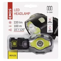 Emos P3536 COB LED fejlámpa 3W 220 lm, 100 m, IP43, 3 AAA, 7 üzemmód, gyors be-kikapcsolás #4