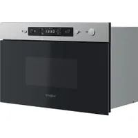 Whirlpool MBNA920X beépíthető mikrohullámú sütő 22 l 750 W grill 3D melegítés oldalra nyíló üvegajtó digitális kijelző JET Start JET Defrost gyermekzár #2