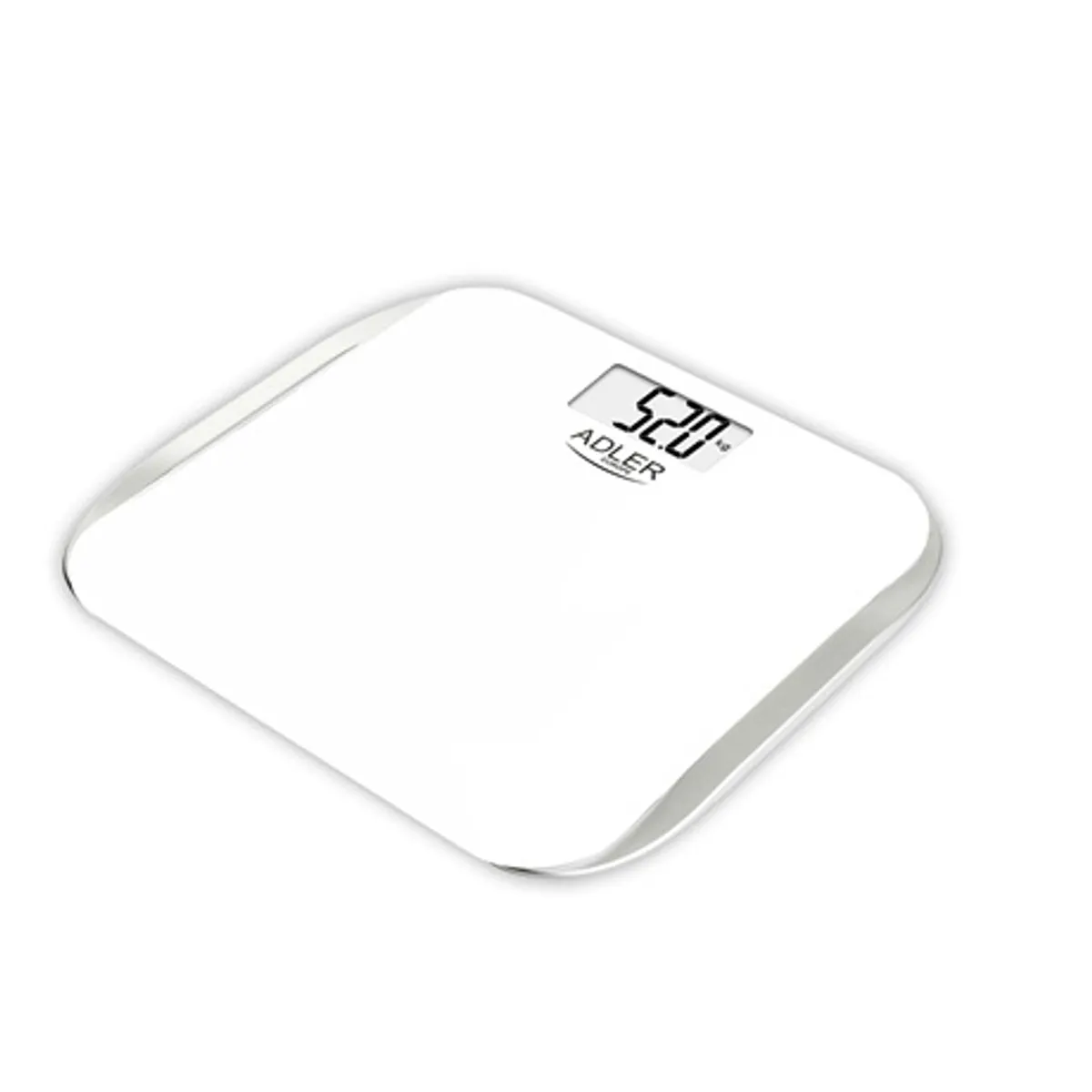 Adler AD8164 Személymérleg 180 kg 100 g 4-szenzoros edzett üveg 6 mm LCD automatikus nulla automatikus kikapcsolás #2