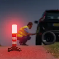 Mnc 55760 elakadásjelző lámpa mágneses, 6 piros és 1 fehér LED, IPX4, 3xAAA #1