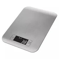 Emos EV012 digitális konyhai mérleg ezüst 5 kg tare funkció háttérvilágításos kijelző rozsdamentes acél #2