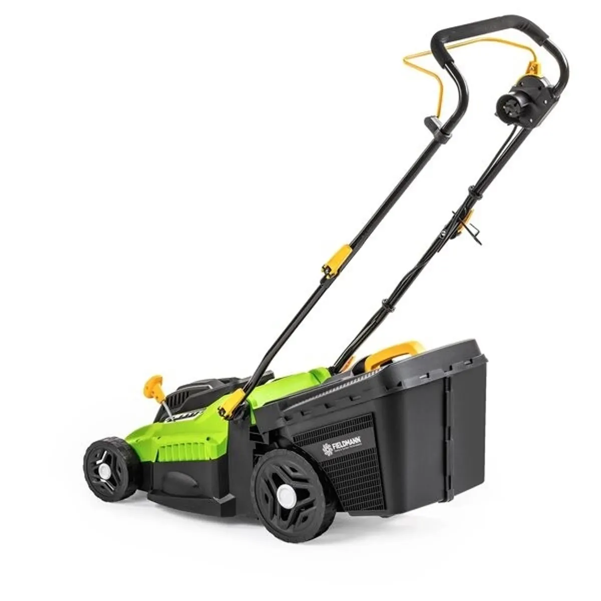 Fieldmann FZR 2033-E elektromos fűnyíró 1400 W, 33 cm, 5 fokozat, 25-70 mm, 30 L gyűjtőedény, lágyított fogantyú, összecsukható fogantyú #4
