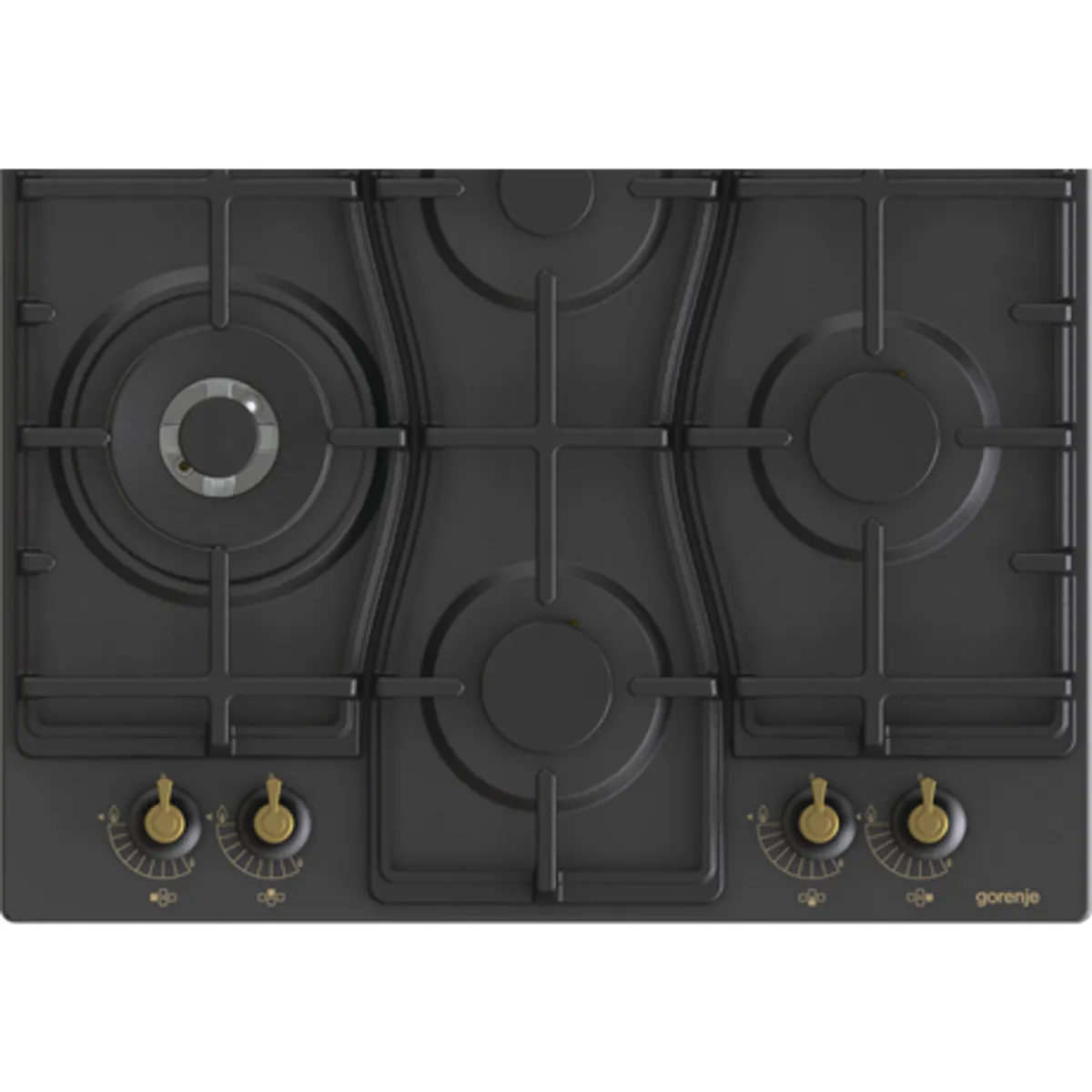 Gorenje GW6D42CLB Classico fekete szikragyújtás wok égő öntöttvas rács 600 mm szélesség #7