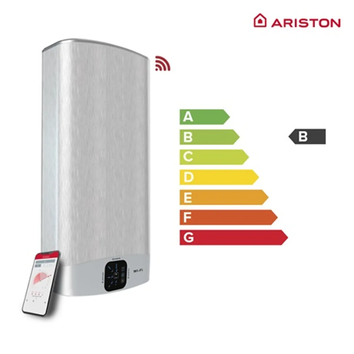 Ariston VELIS WIFI 50 Velis duplatartályos gyorsfelfűtés okos Wi-Fi kijelző #6