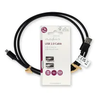 Nedis CCGL60500BK10 USB 2.0 USB-A és USB Micro-B kábel 1 m fekete #3