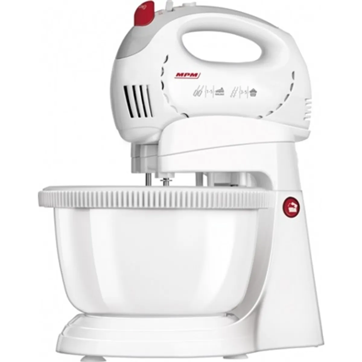 MPM MMR-17Z tálas mixer 300W 2,5 literes edény 5 sebesség turbo habverő, tésztagyúró #1