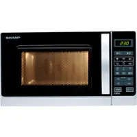 Sharp R642INW grilles mikrohullámú sütő 20l 800W 1000W grill kvarc 11 fokozat 8 automata program Gyerekzár Digitális kijelző Időzítő 99 #2