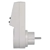 Emos P5521N digitális időkapcsoló aljzat 230V 16A 3680W IP20 8 programok 1 perc kapcsolási idő nyári időszámítás gyerekzár NiMH 1,2V gombelem #2