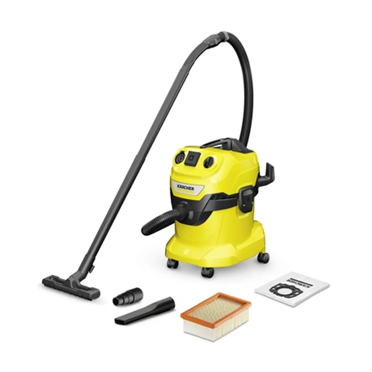 Karcher wd 4 p v-20-5-22 1.628-270.0 Nedves-száraz porszívó 20 l, 1000 w, 5 m kábel, automatikus be-kikapcsoló #1