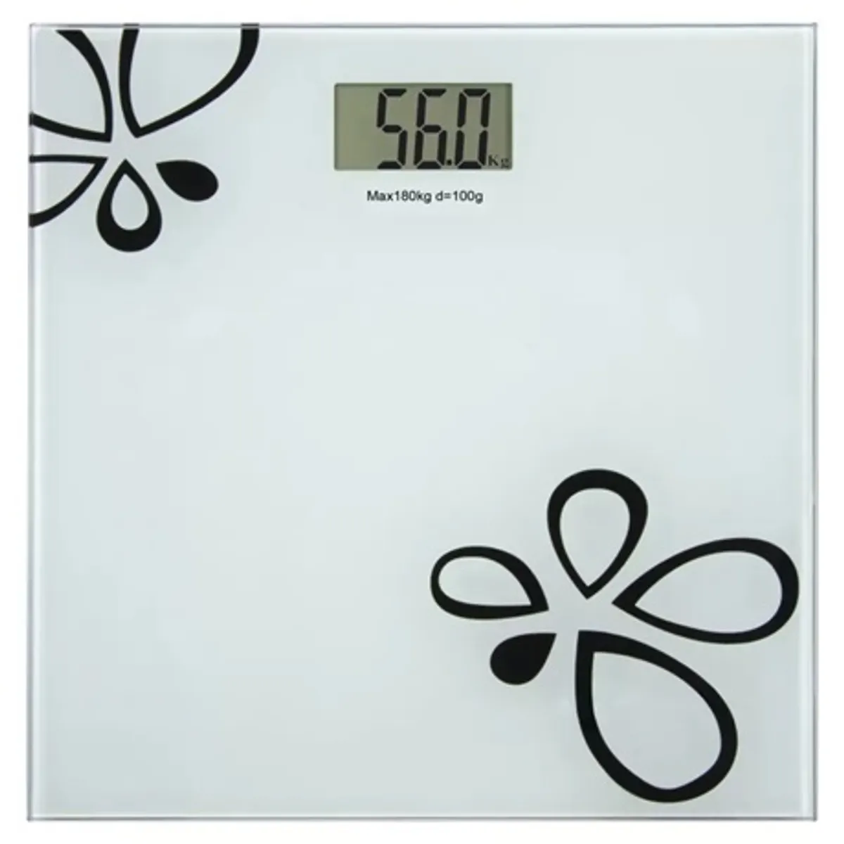 Emos EV105 EV105 mérleg 180 kg 100 g LCD edzett üveg 3V CR2032 automatikus kikapcsolás 10 s kg, lb, st 20x300x300mm #1