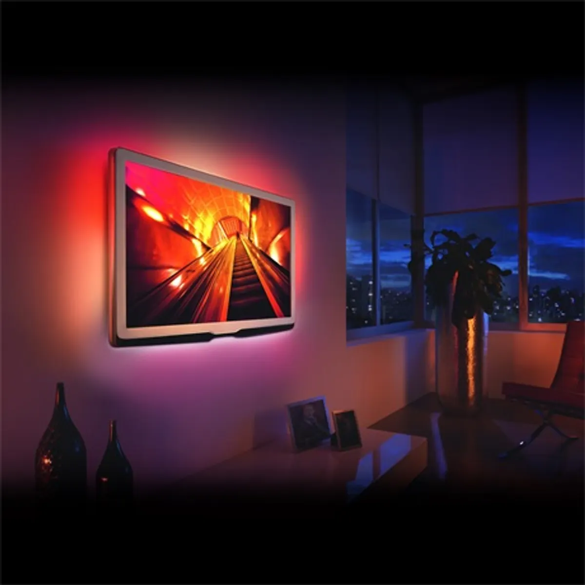 Phenom 55850B led tv háttérvilágítás rgb 5V usb ir távirányító 4x szalag 2x45cm 2x80cm #2