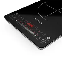 Tesla IC400B indukciós hordozható főzőlap 2000W fekete kristályüveg érintőérzékelővel 250x250 mm zóna 200 mm 80-240 °C 8 fokozat auto kikapcsolás #5