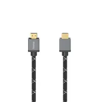 Hama 00205239 Premium HDMI 2.1 8K60Hz HDR dinamikus 48Gbit 1200MHz 2m aramidszál szürke