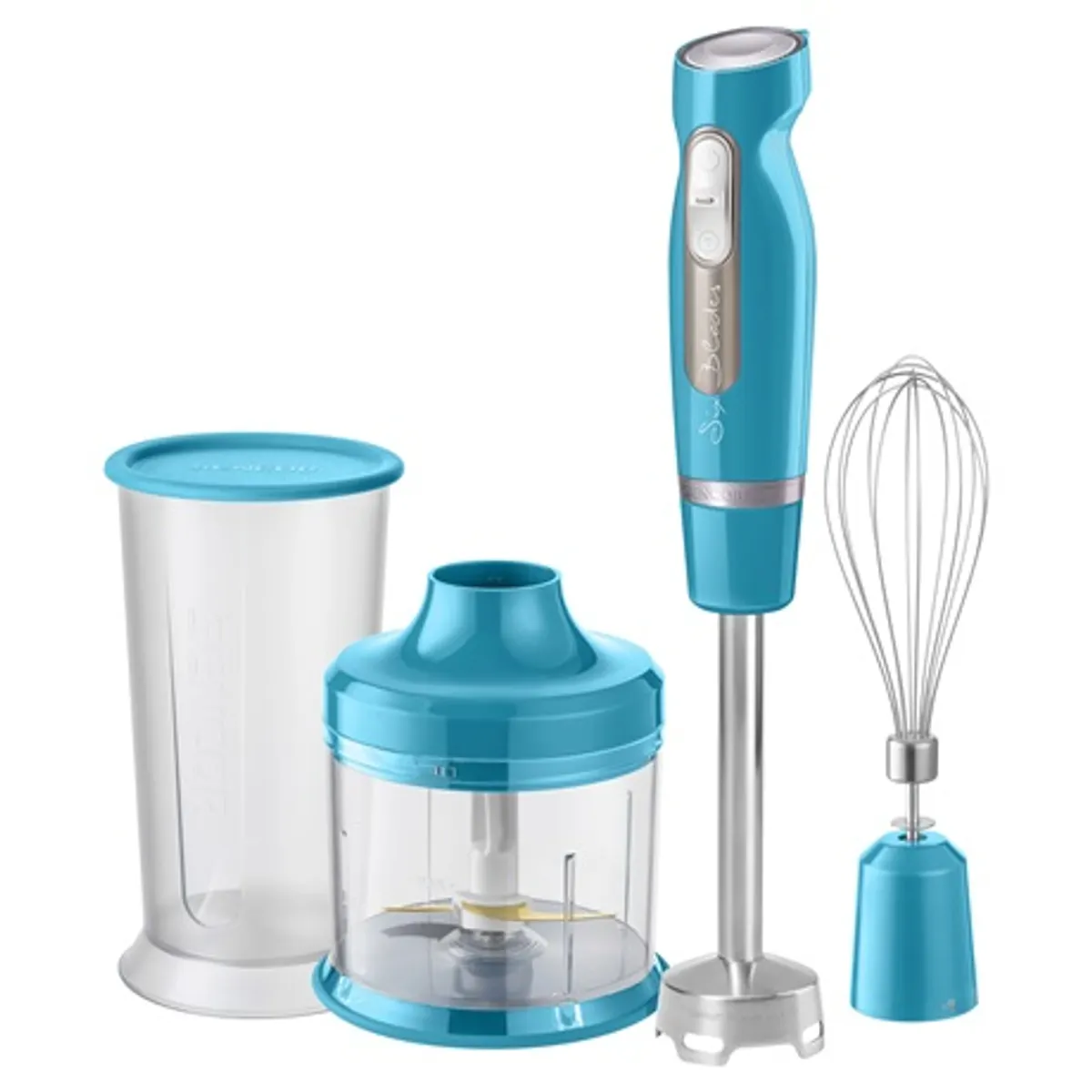 Sencor SHB4467TQEUE3 botmixer szett 1000 W, titán pengék, 700 ml mixelő edény, 500 ml aprító edény, rozsdamentes habverő #3