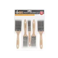 Handy 11191C festőecset szett 5db 1"25 mm, 1,5"38 mm, 2"50 mm rozsdamentes befogó, fa nyél, akasztólyuk #3