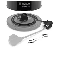 Bosch TWK3P423 DesignLine vízforraló 2400 W 1,7 l nemesacél automata kikapcsolás rejtett fűtőszál #7