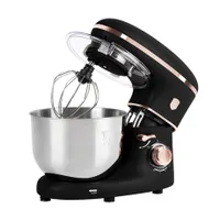 Berlinger Haus BH/9651 robotgép 1300W 6L rozsdamentes acél keverőtál matt fekete-rose gold #1