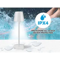 Beper P201UTP112 asztali lámpa érintőkapcsolóval, USB töltéssel, vízálló, beltér és kültér használat, 2W, barna #6