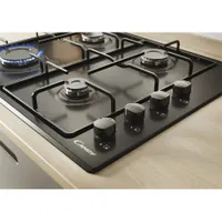 Candy CHW6LBB beépíthető gáz főzőlap 4 zóna fekete 60 cm gyújtás #5